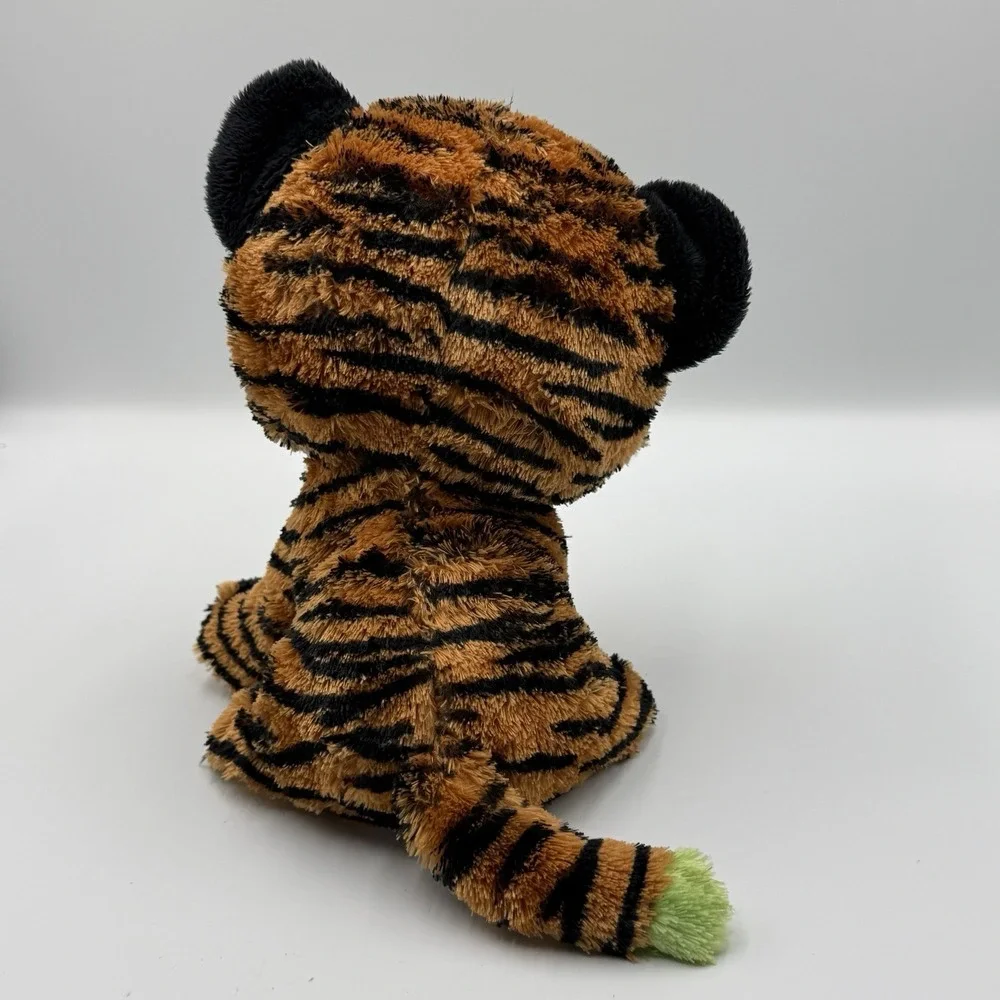 Ty Beanie Boos Tiggy Tiger‎ Plush 2010 Early Release Big Green Eyes